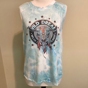 NWT Avery Wild Dreams Longhorn Tie Dye Shirt Size Medium